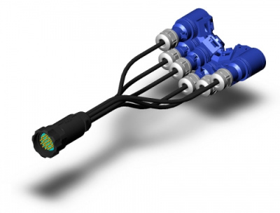 PS Socapex-Schuko Adapter