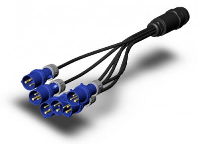 PS Socapex-Schuko Adapter